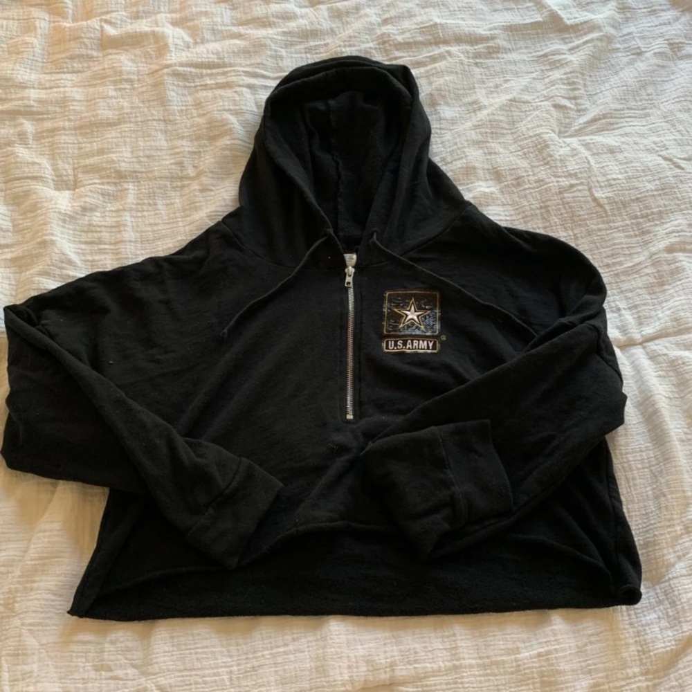 Cropped PINK Army Hoodie